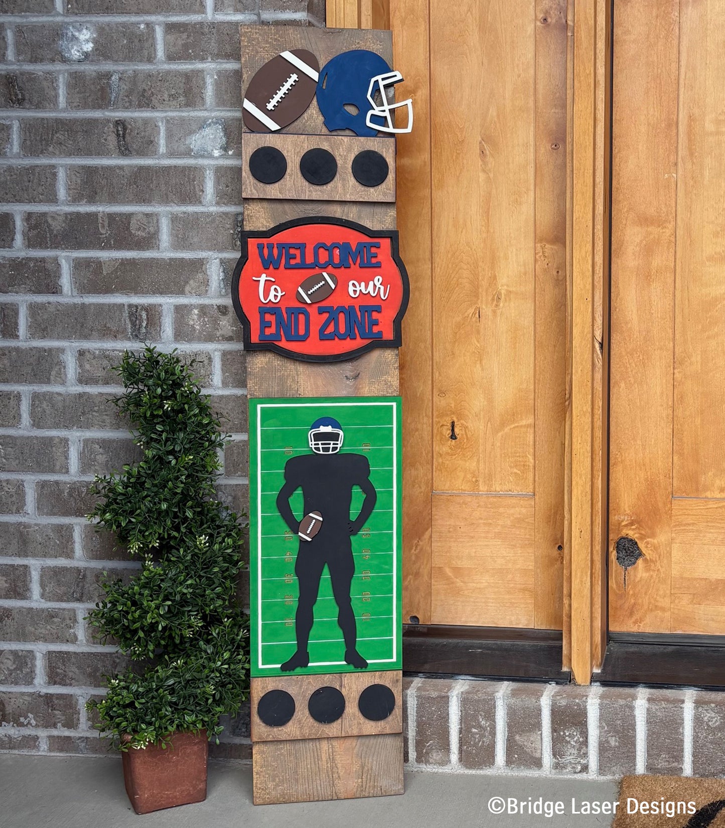 DIY porch leaner attachments