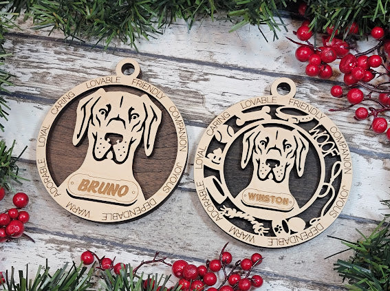 Personalized Dog ornaments