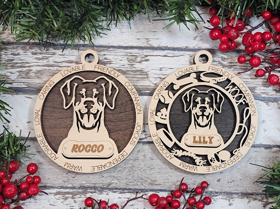 Personalized Dog ornaments