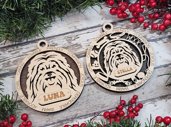 Personalized Dog ornaments