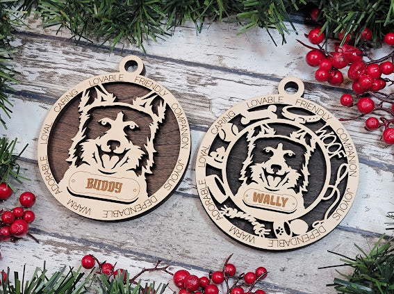 Personalized Dog ornaments