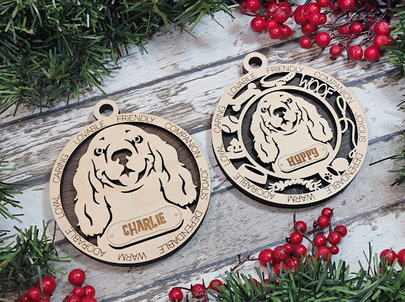 Personalized Dog ornaments