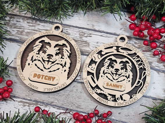 Personalized Dog ornaments