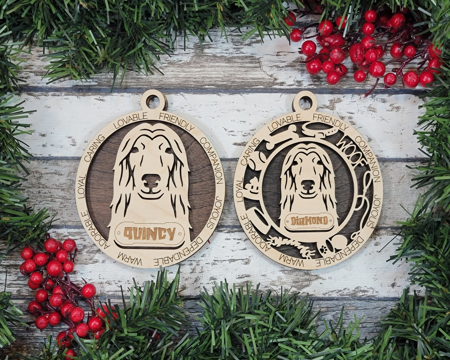 Personalized Dog ornaments