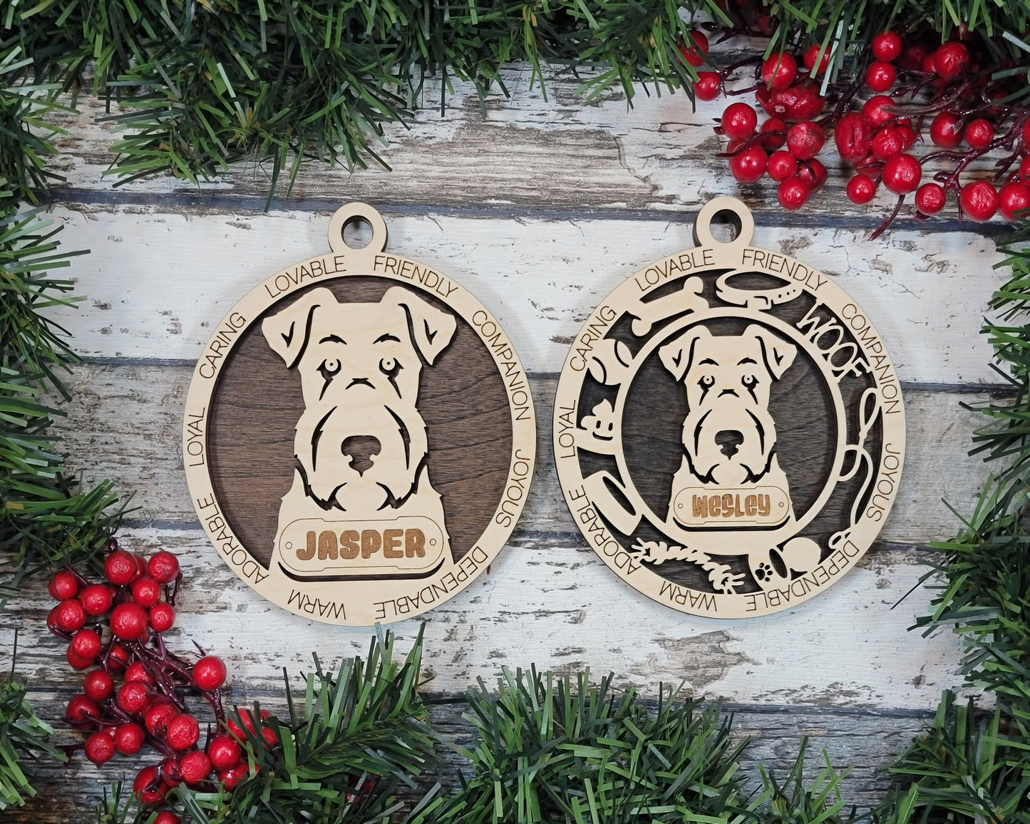 Personalized Dog ornaments