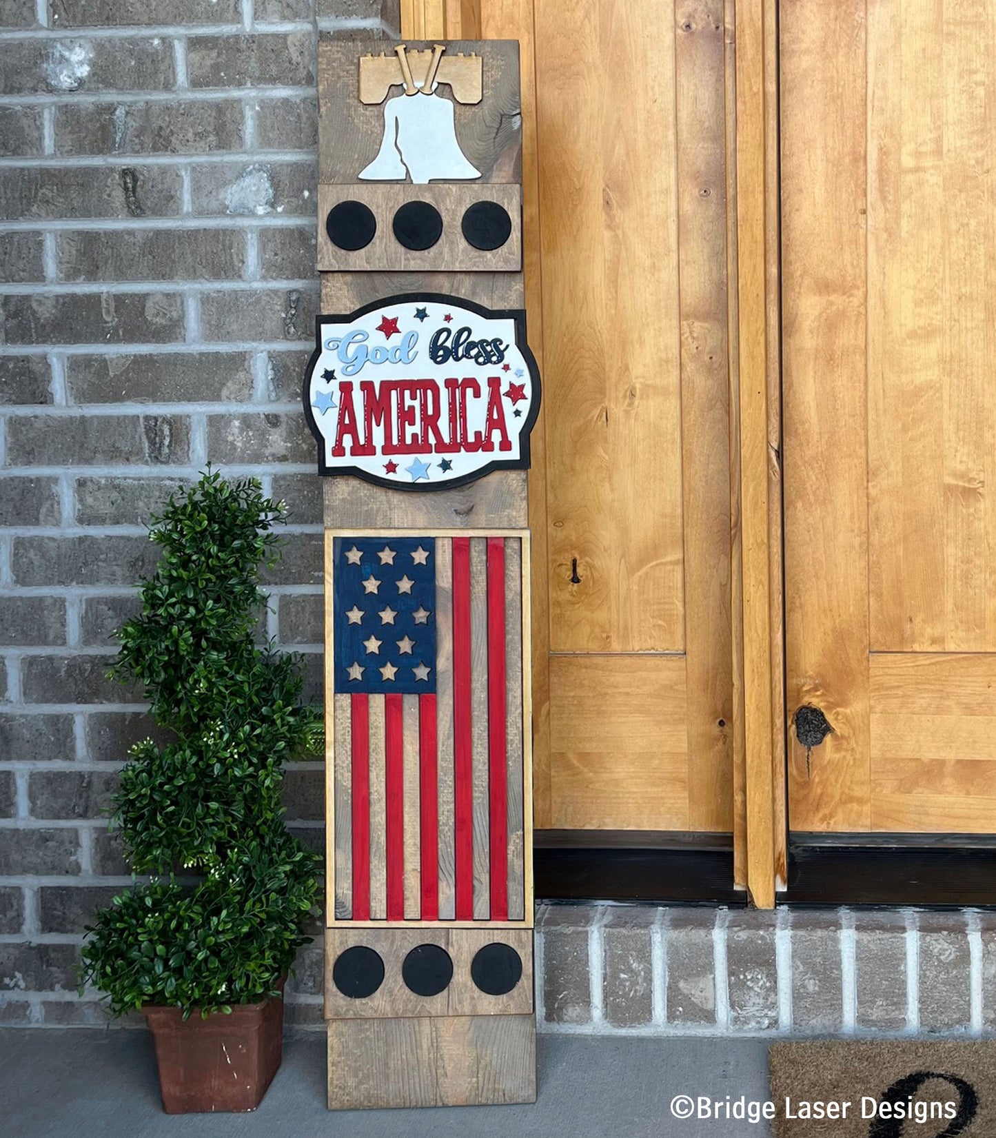 DIY porch leaner attachments