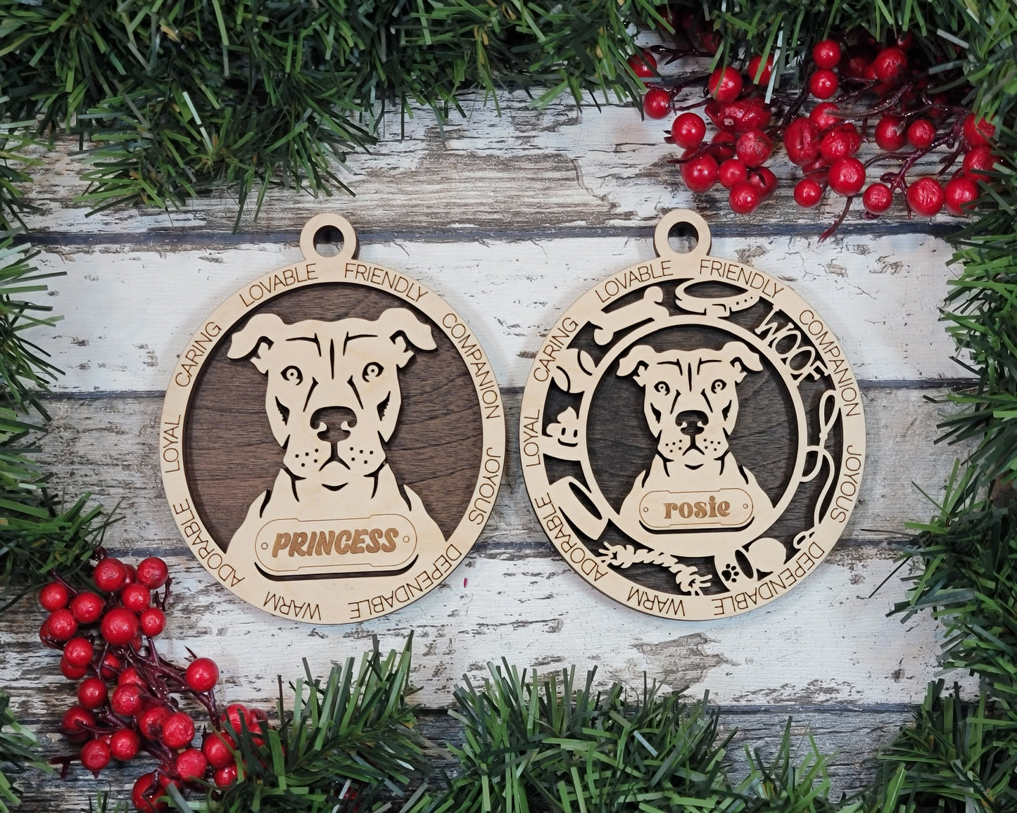 Personalized Dog ornaments