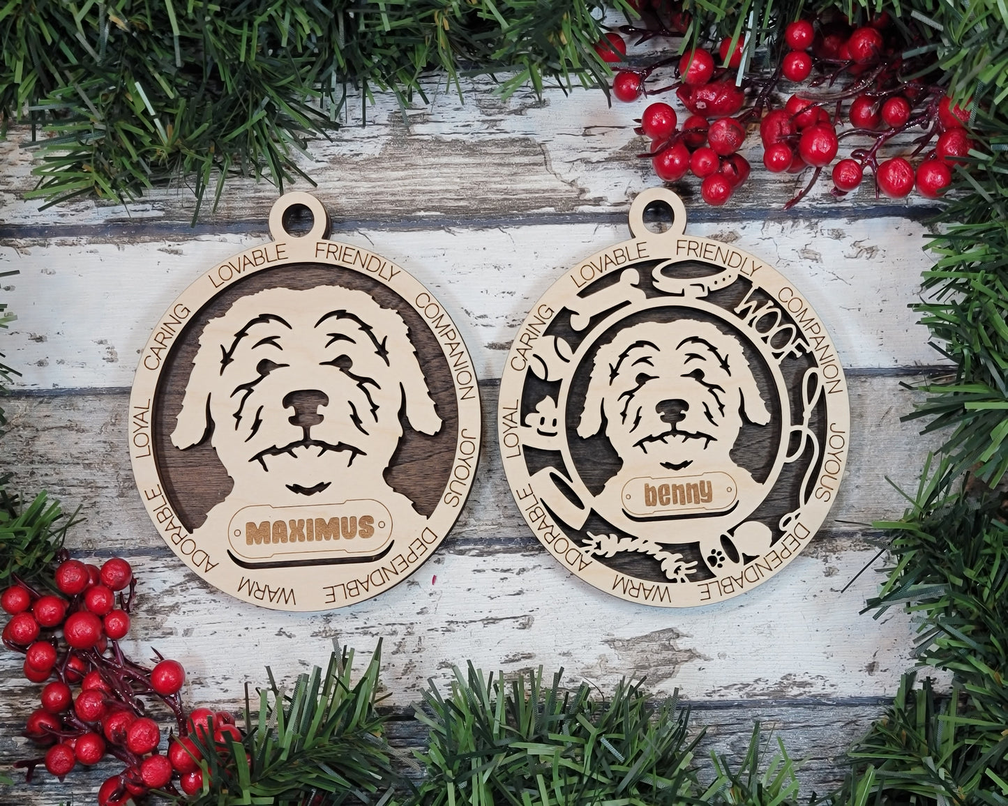 Personalized Dog ornaments