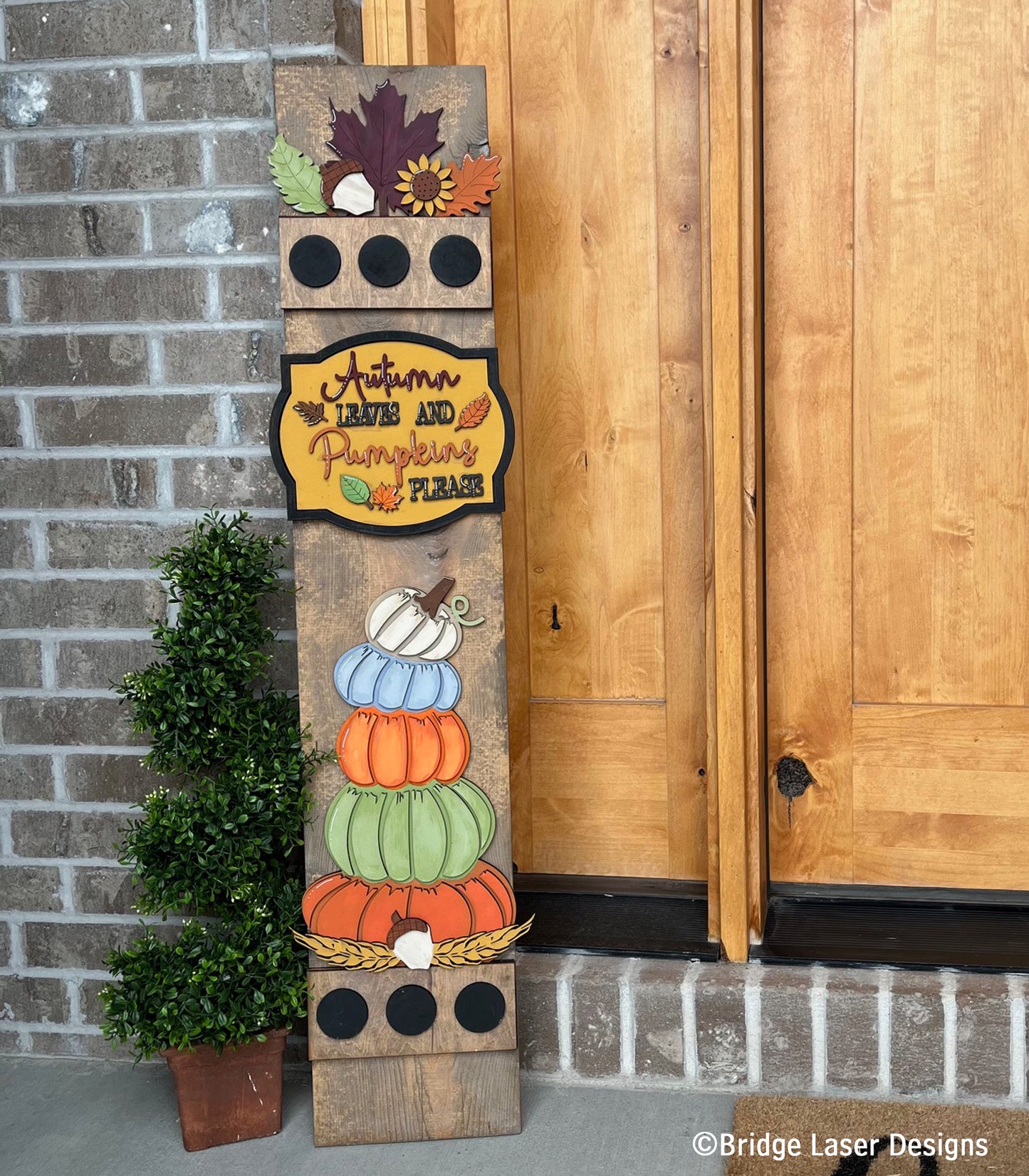 DIY porch leaner attachments