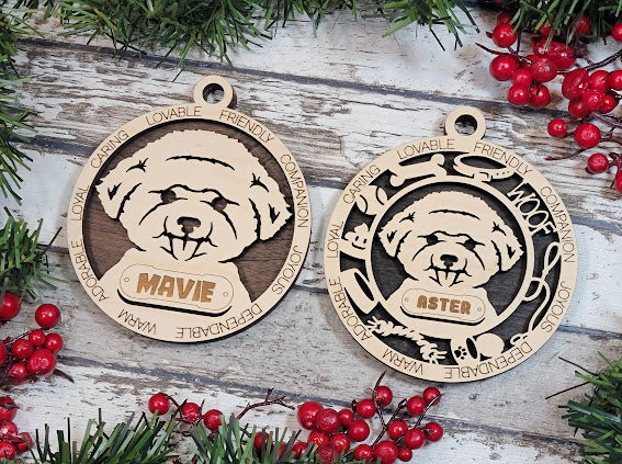 Personalized Dog ornaments