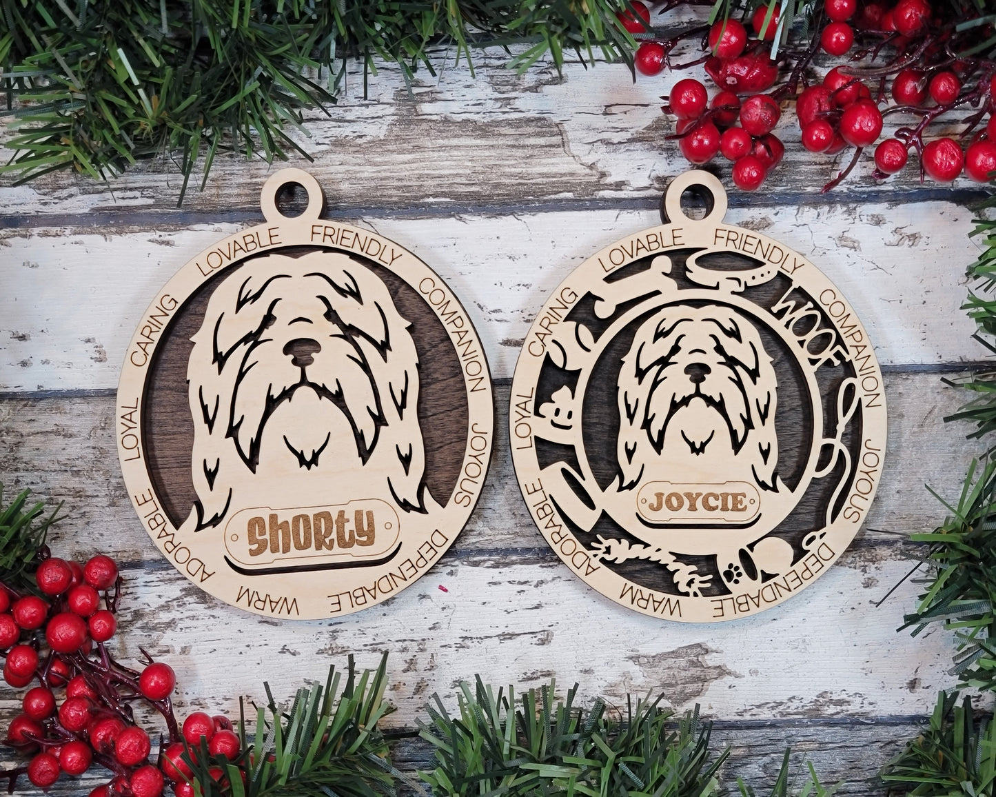 Personalized Dog ornaments