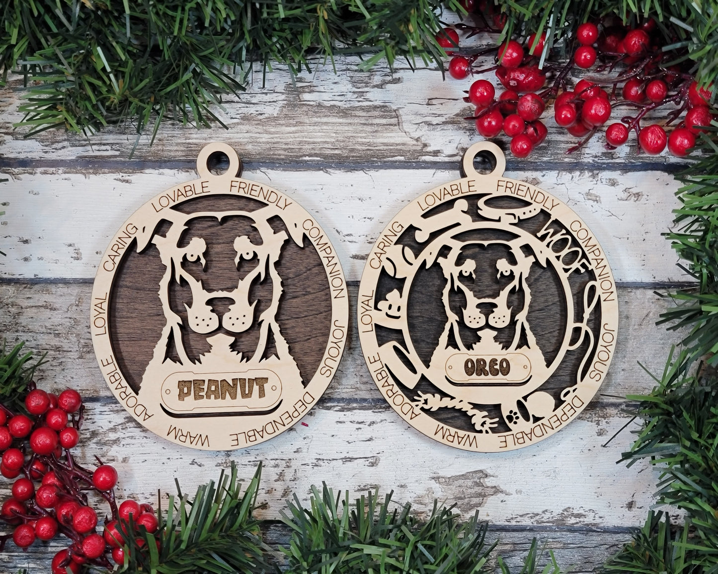 Personalized Dog ornaments