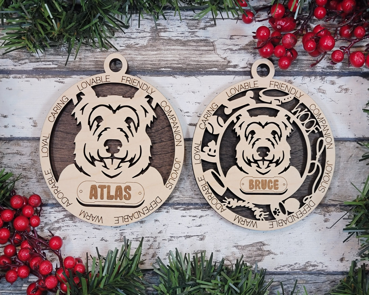 Personalized Dog ornaments