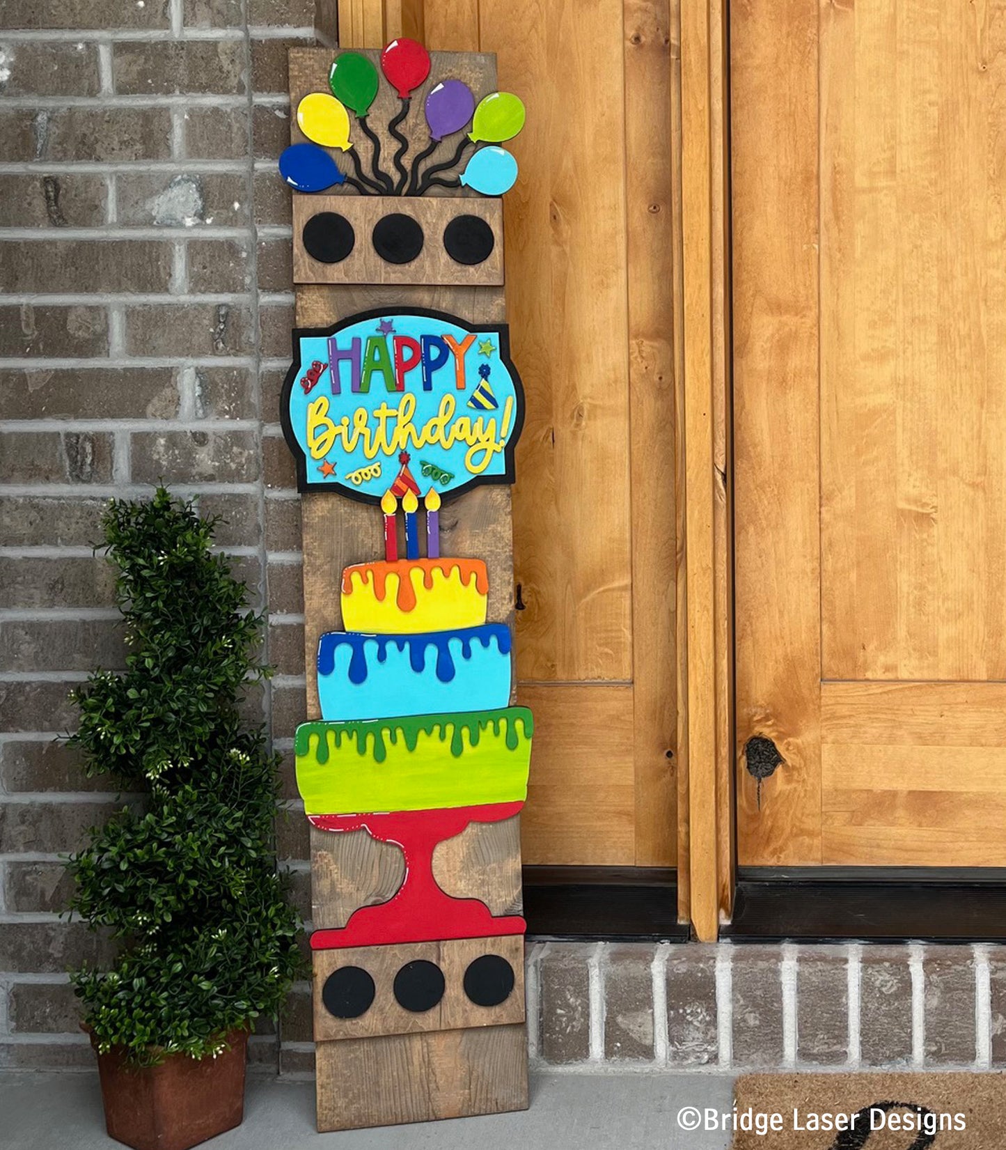 DIY porch leaner attachments