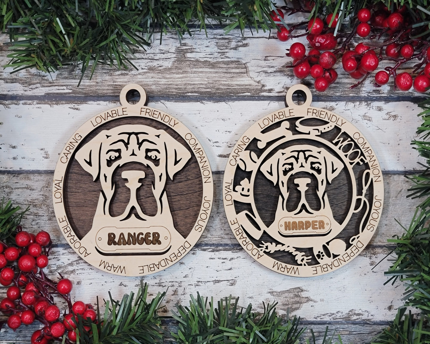 Personalized Dog ornaments