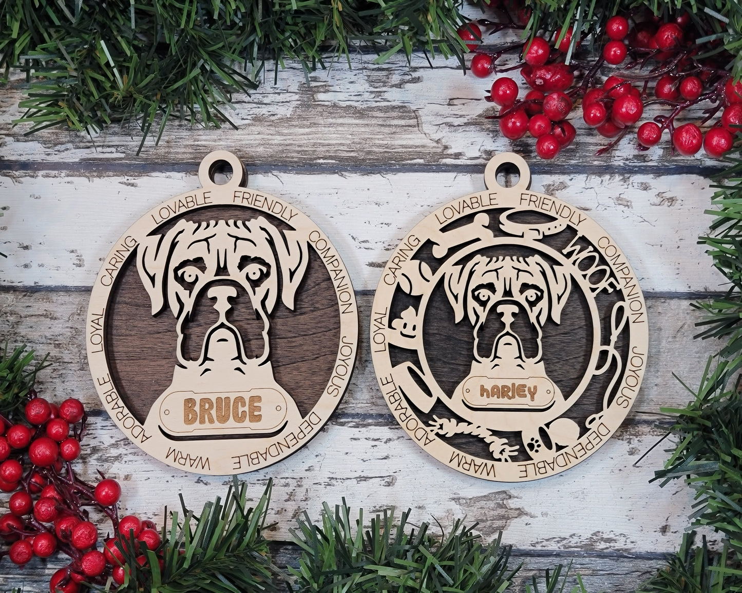 Personalized Dog ornaments