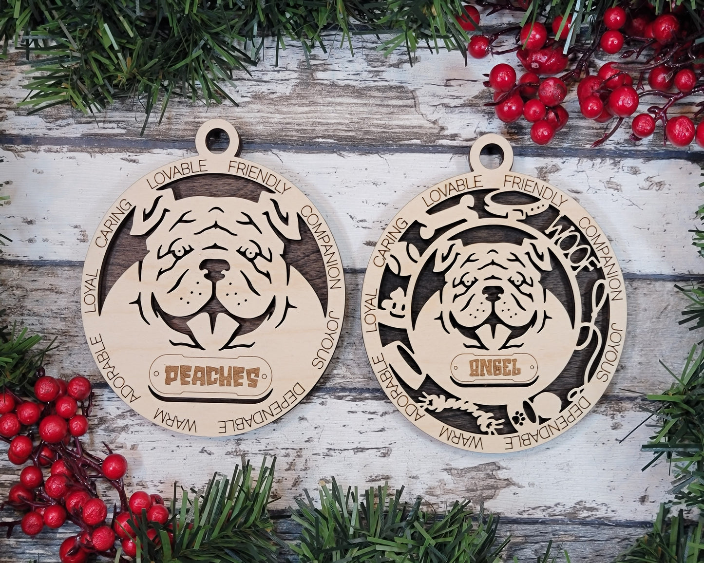 Personalized Dog ornaments