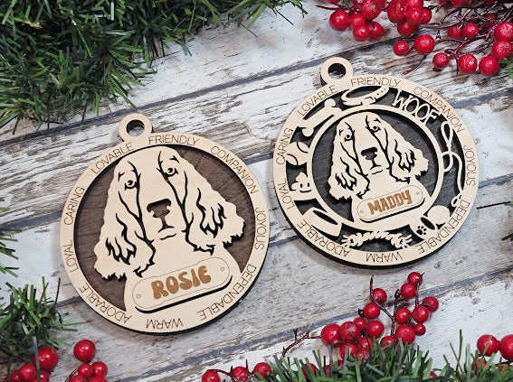 Personalized Dog ornaments