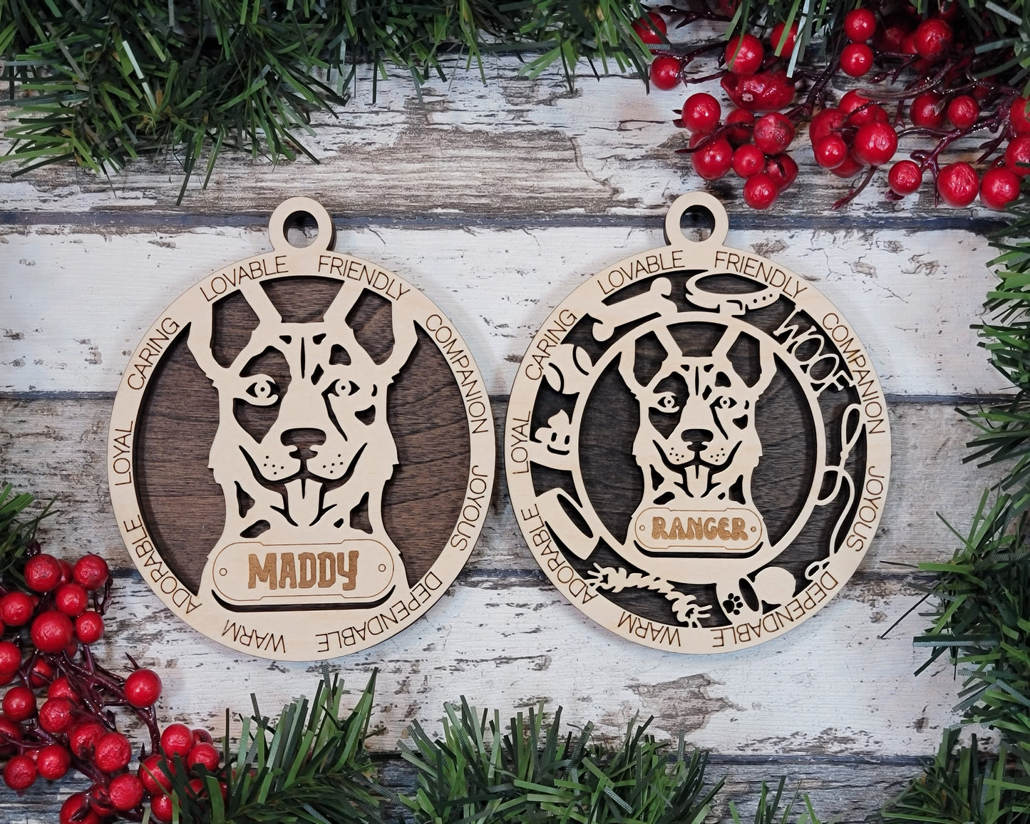 Personalized Dog ornaments