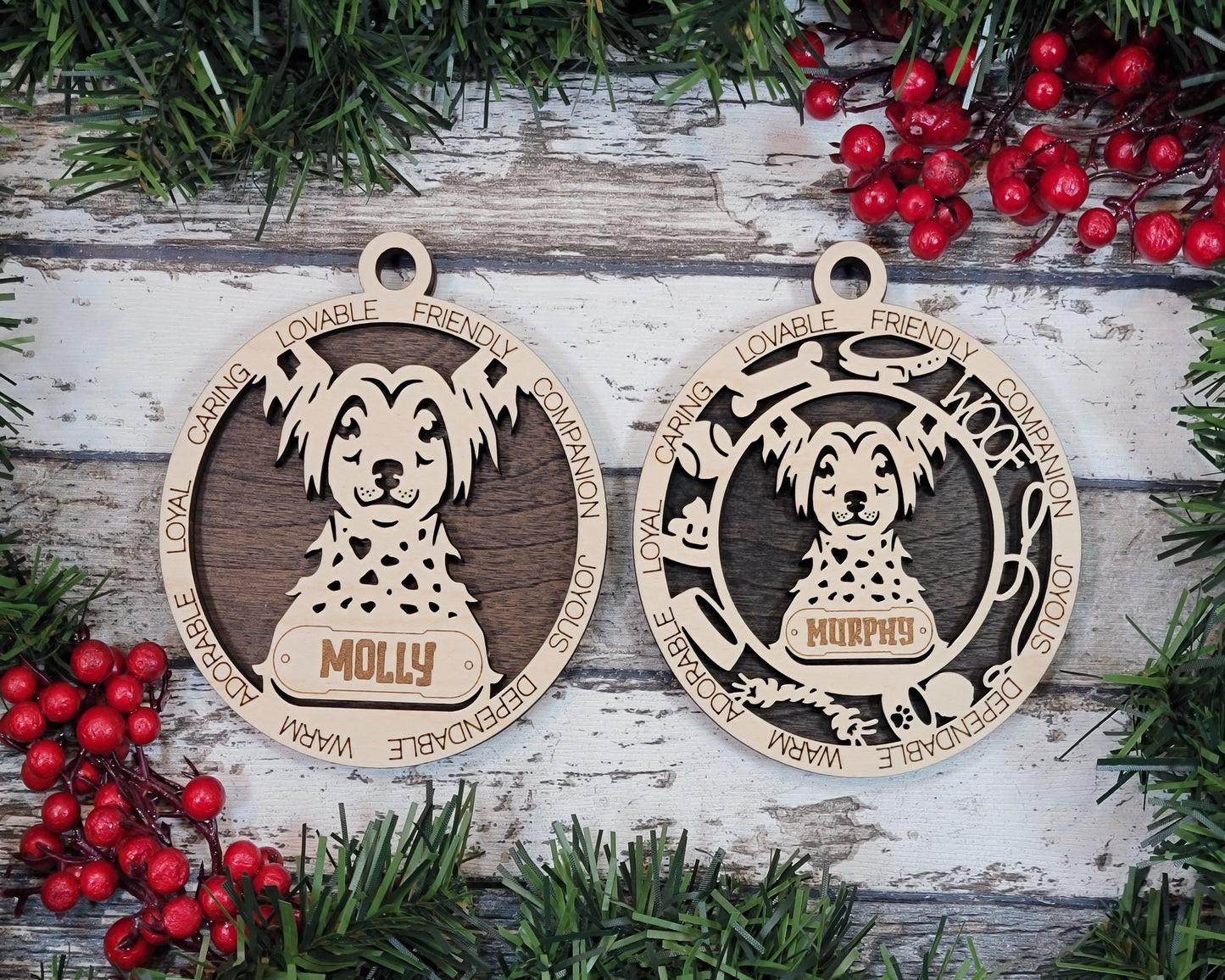 Personalized Dog ornaments