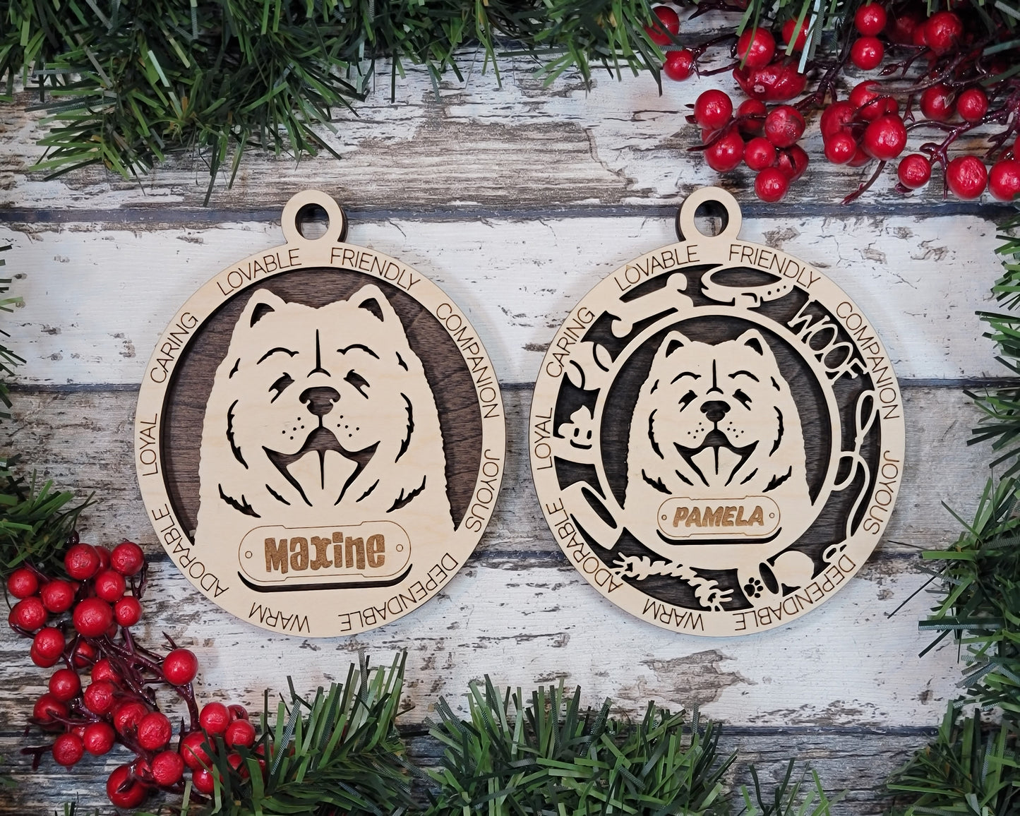 Personalized Dog ornaments