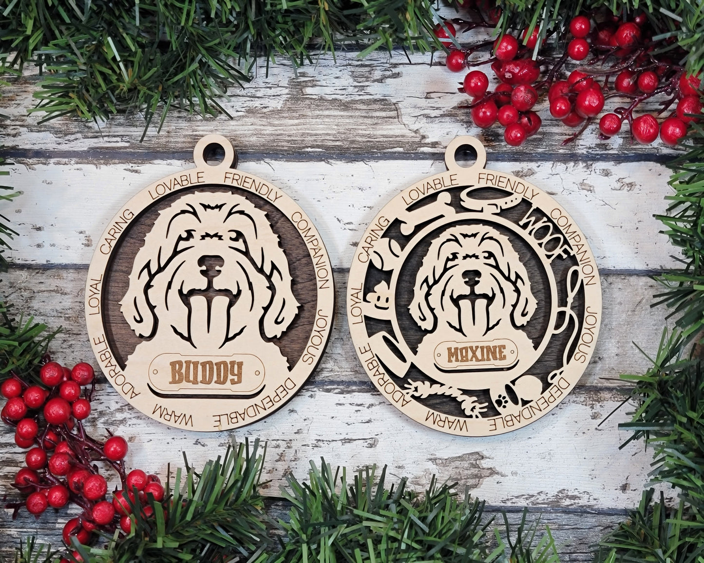 Personalized Dog ornaments