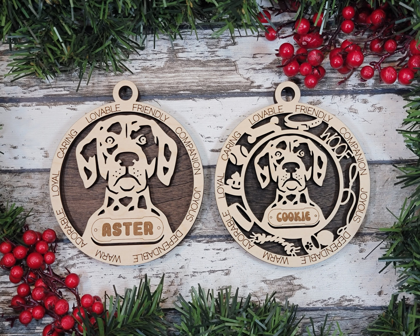 Personalized Dog ornaments