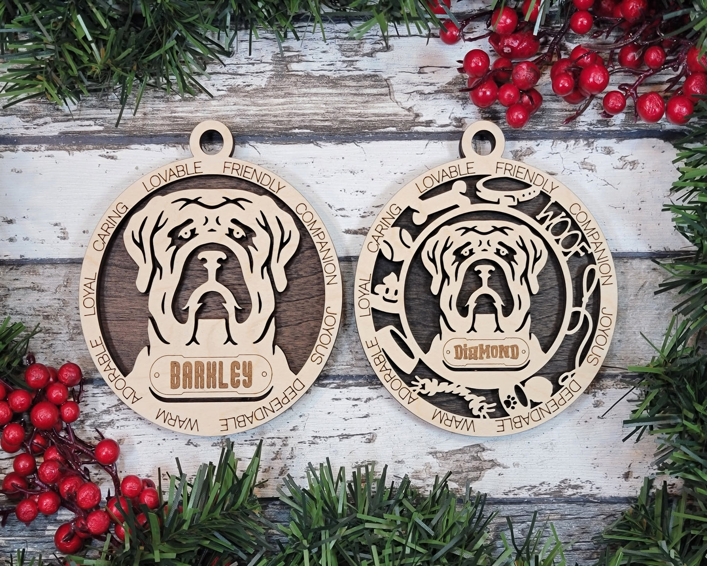 Personalized Dog ornaments