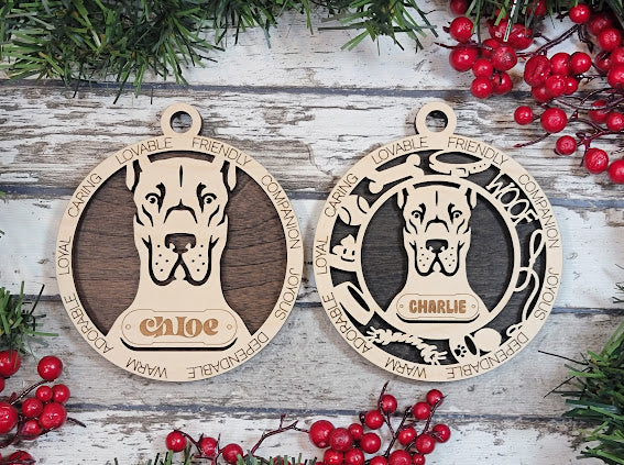 Personalized Dog ornaments