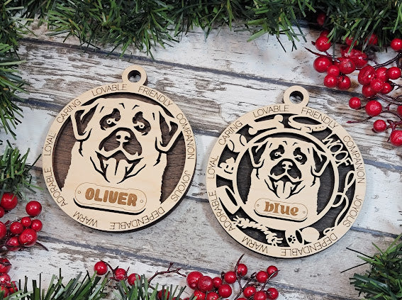 Personalized Dog ornaments