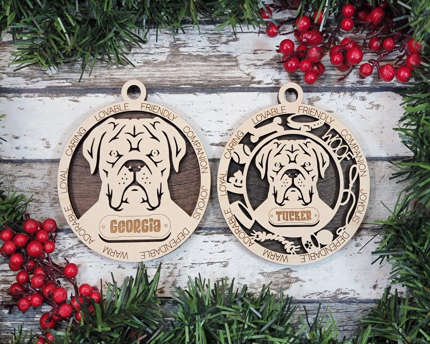 Personalized Dog ornaments