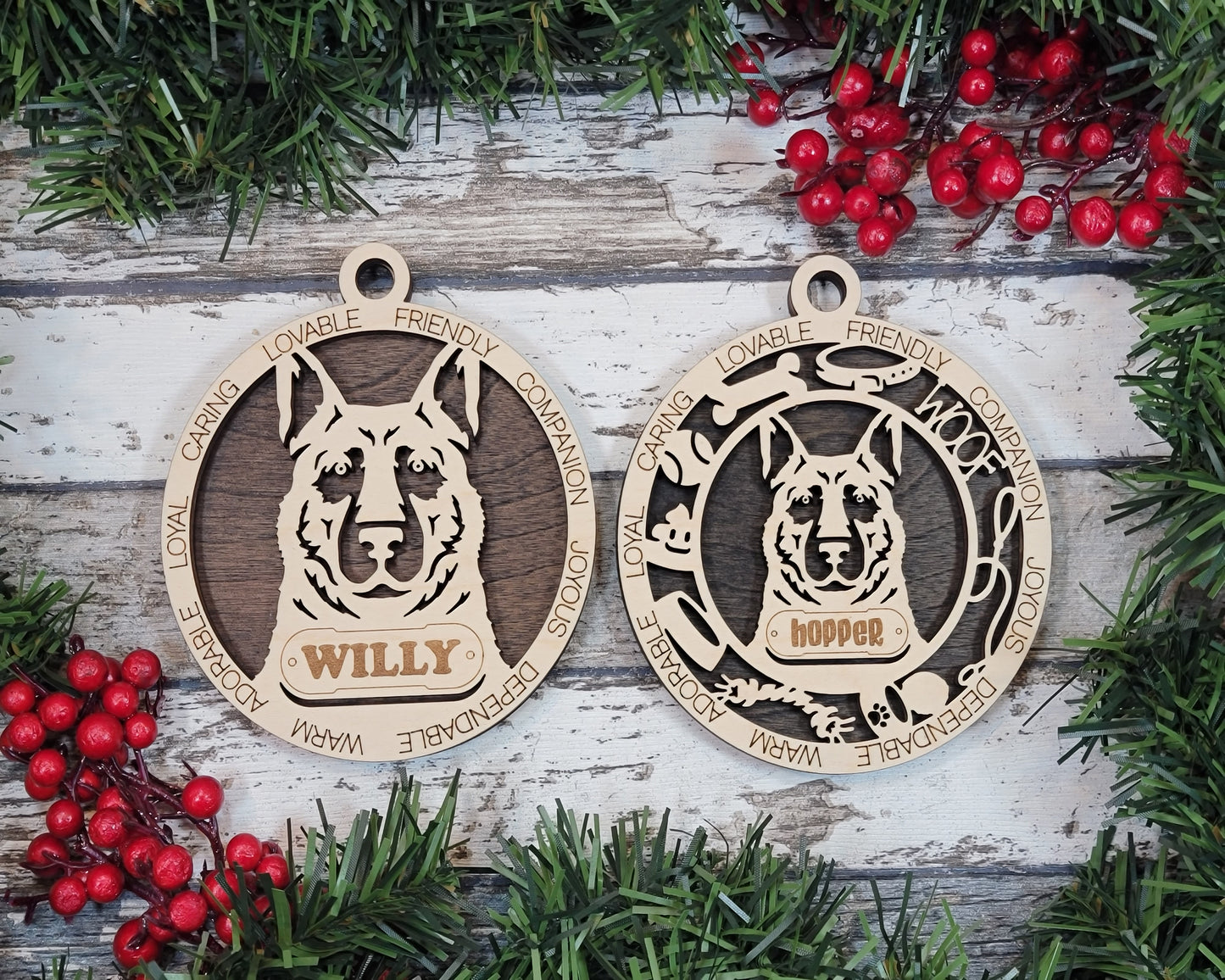 Personalized Dog ornaments