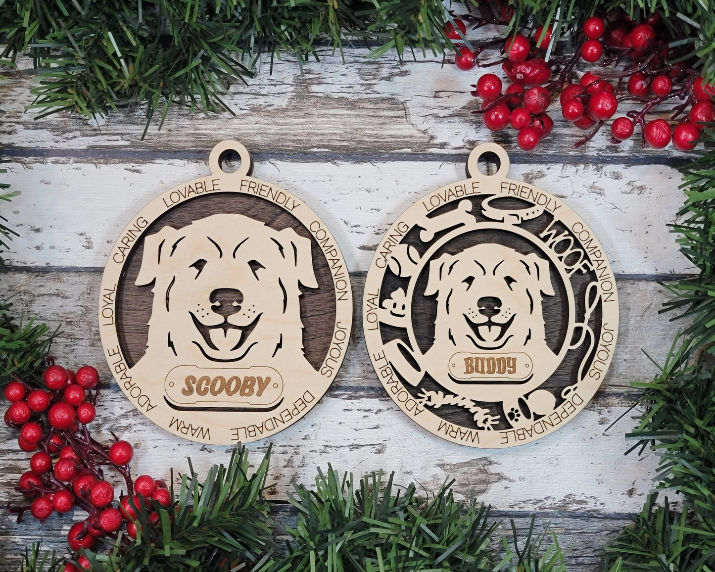 Personalized Dog ornaments