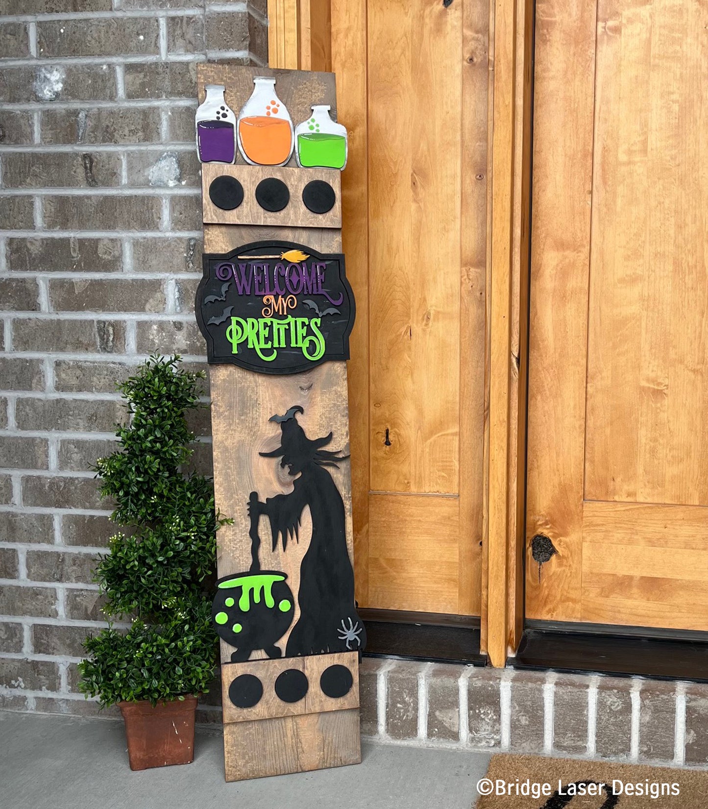 DIY porch leaner attachments