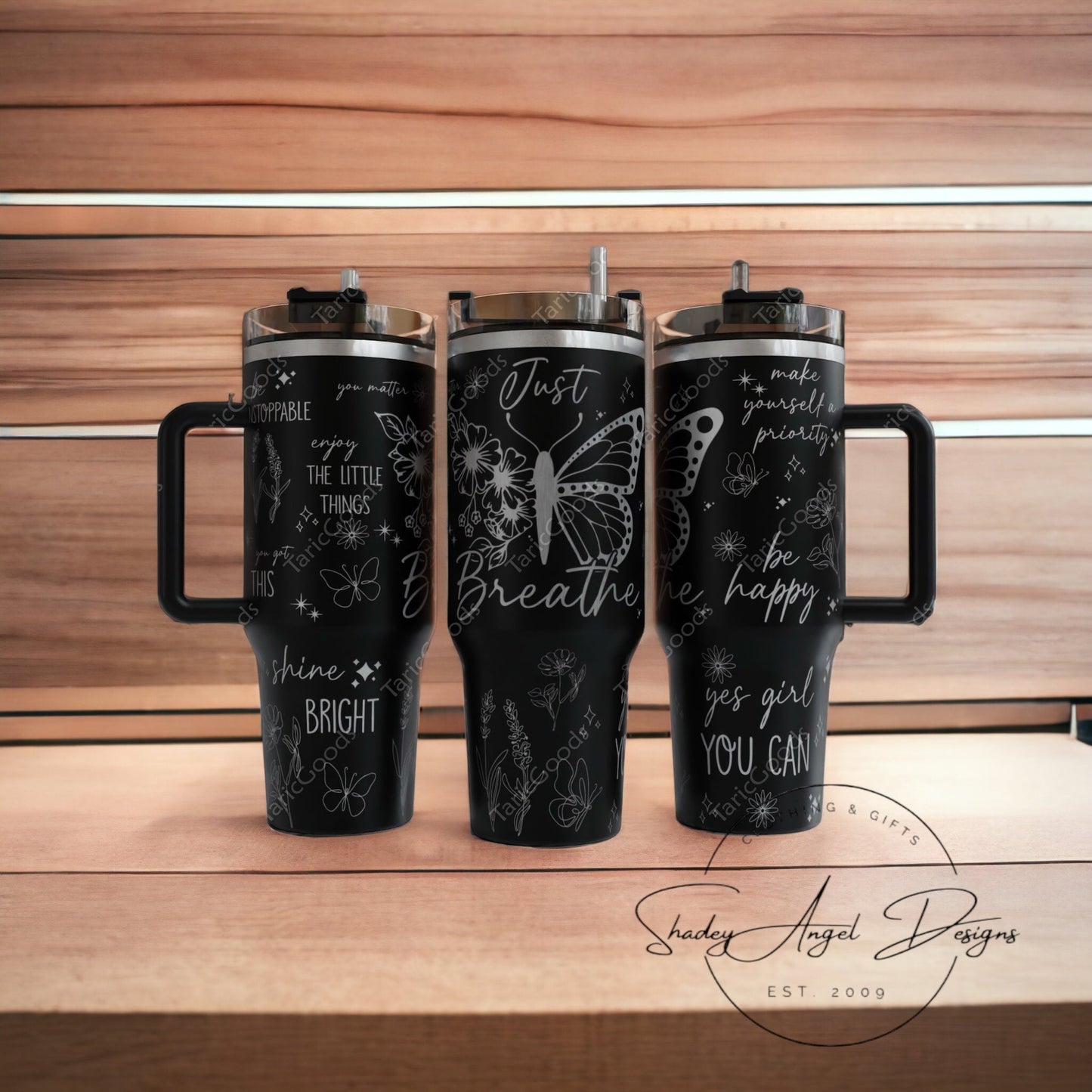 30  0z Branded and Unbranded  Engraved Tumblers