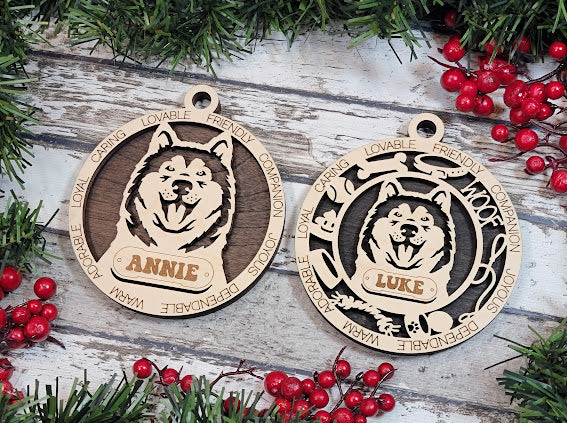 Personalized Dog ornaments