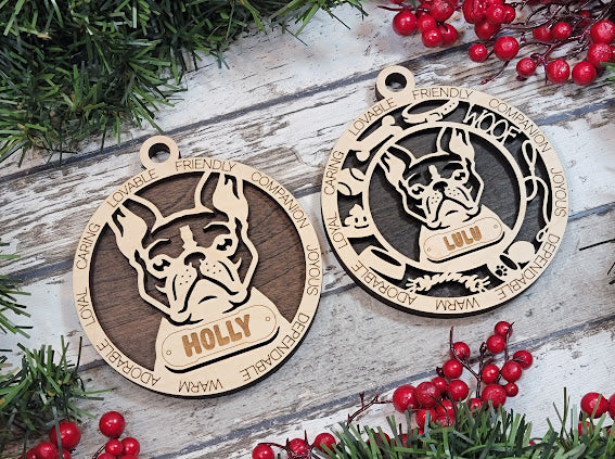 Personalized Dog ornaments