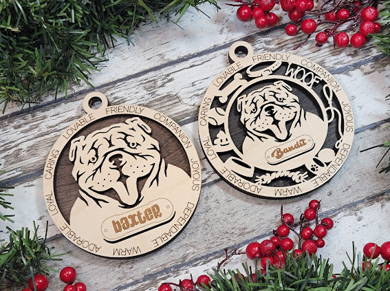 Personalized Dog ornaments