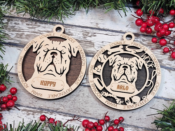 Personalized Dog ornaments