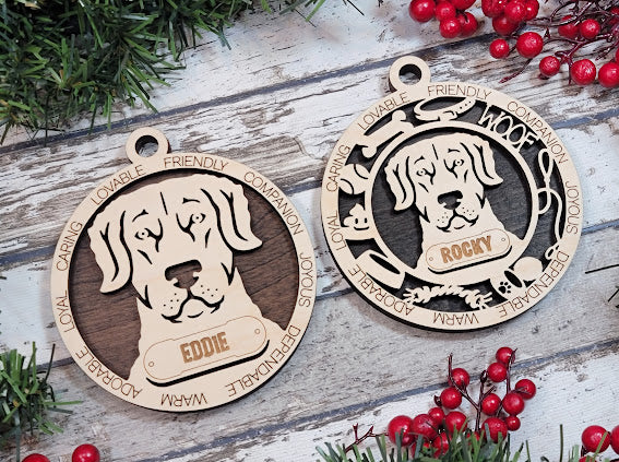 Personalized Dog ornaments