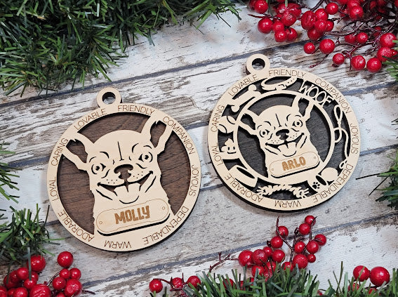 Personalized Dog ornaments