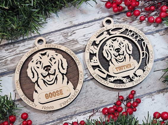 Personalized Dog ornaments