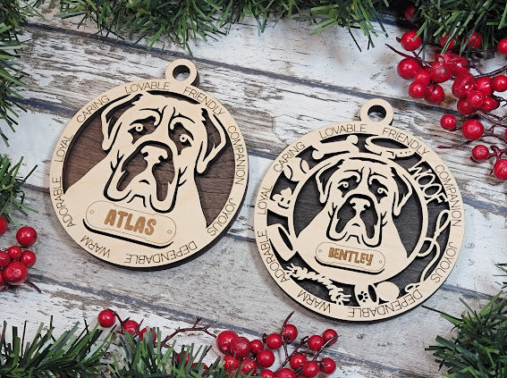 Personalized Dog ornaments