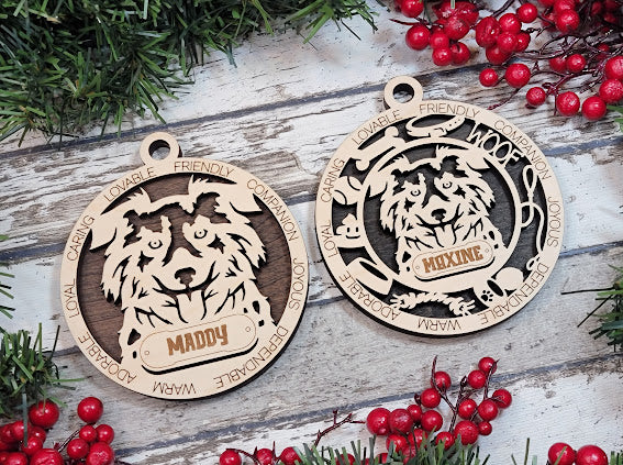 Personalized Dog ornaments