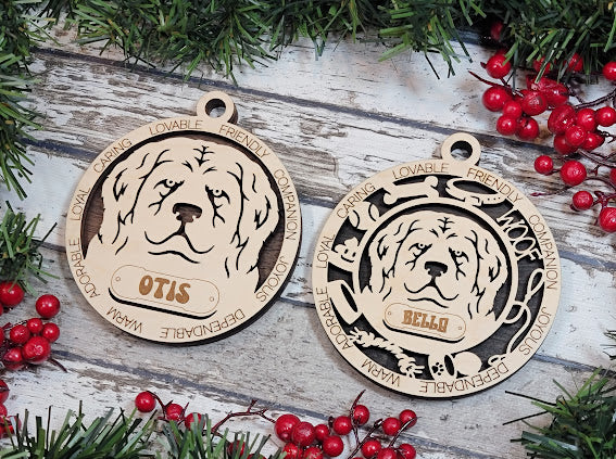 Personalized Dog ornaments