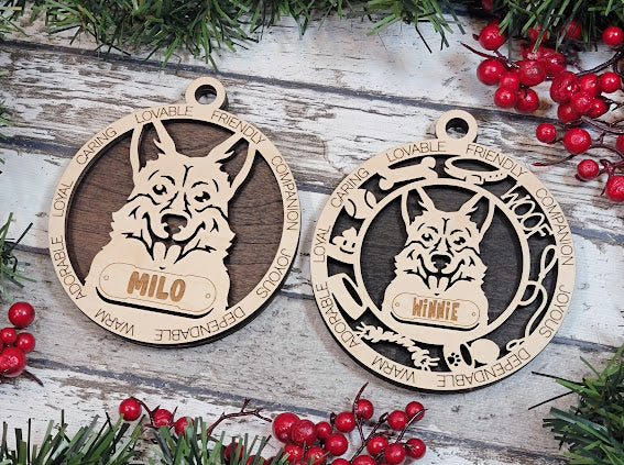 Personalized Dog ornaments