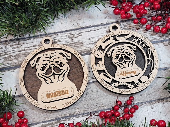 Personalized Dog ornaments