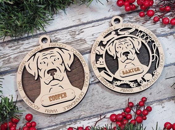 Personalized Dog ornaments