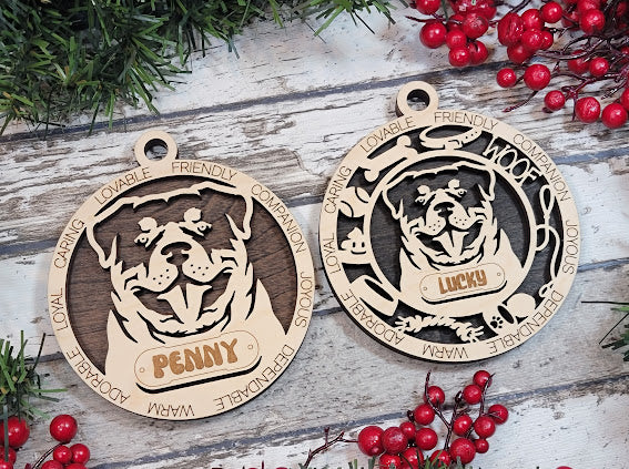 Personalized Dog ornaments