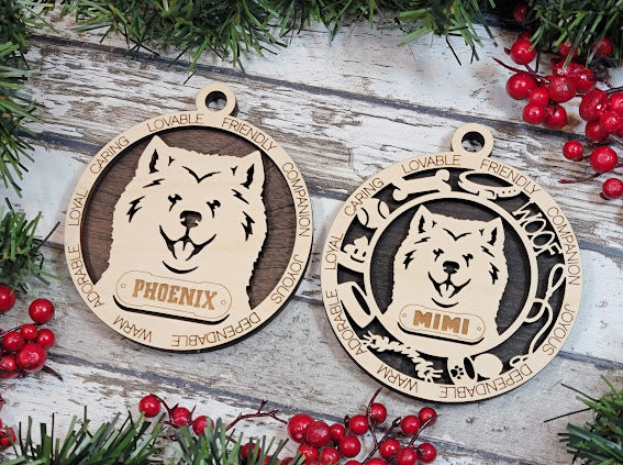 Personalized Dog ornaments